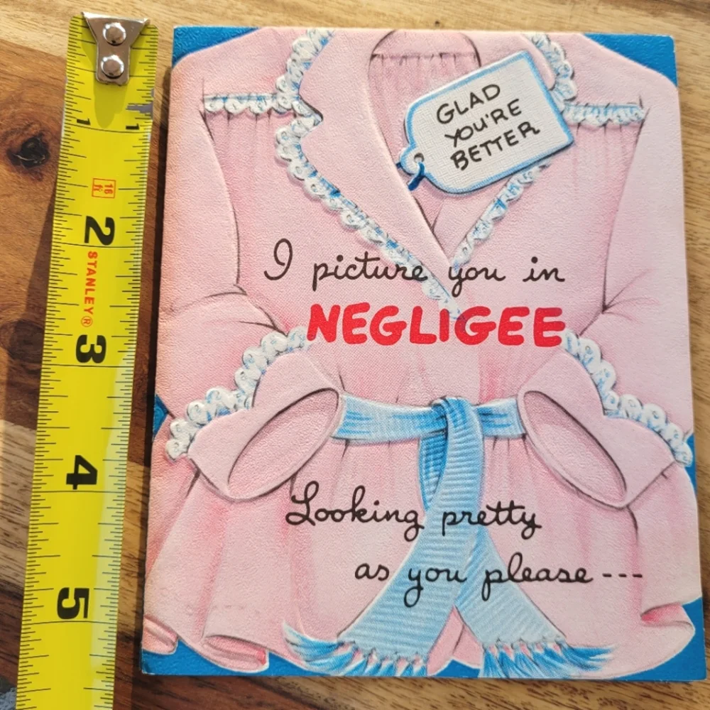 Vintage 1950s-1960s Get Well Soon greeting card
